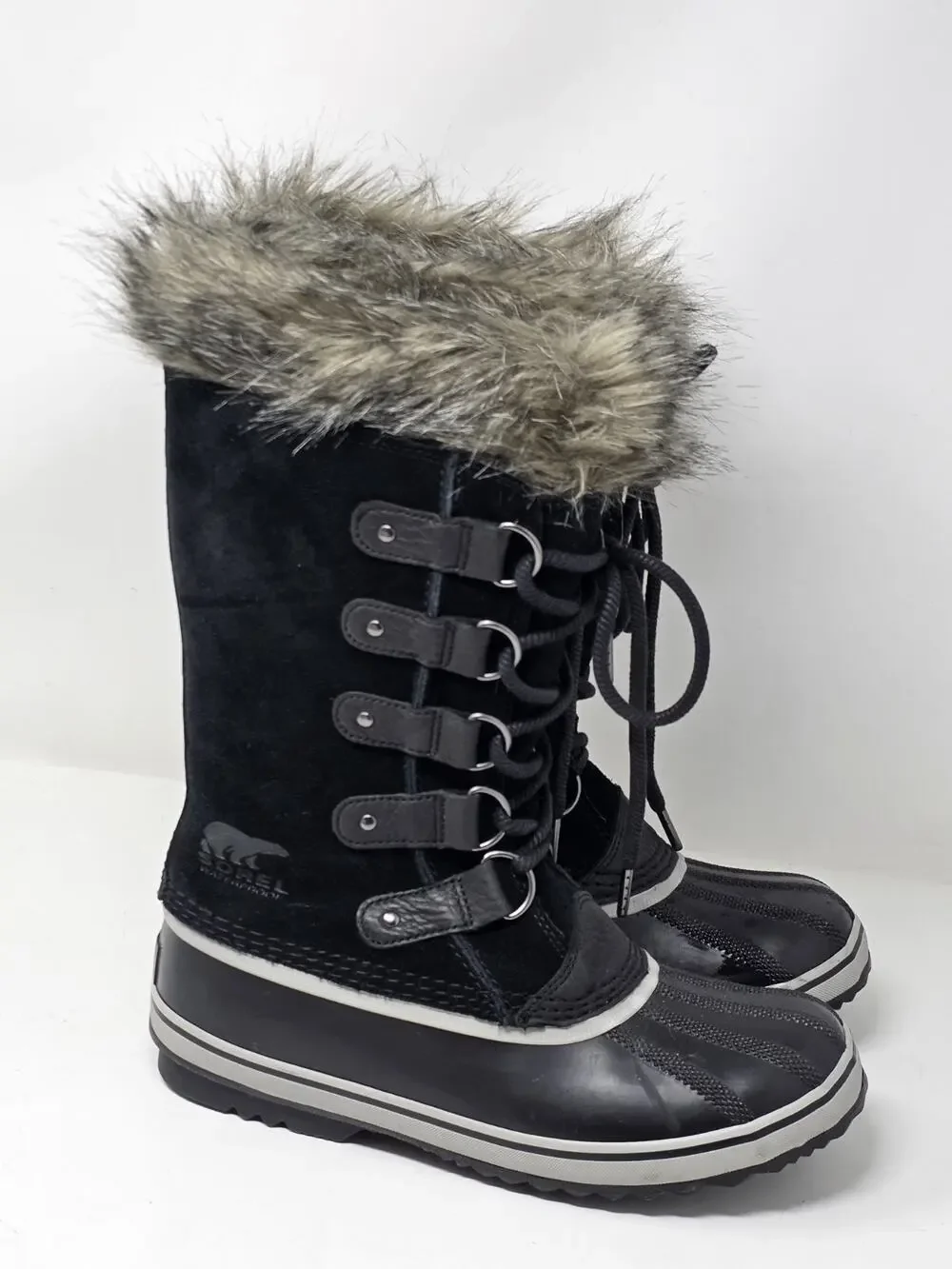Sorel Joan of Arctic Women's Waterproof Snow Boots Black Quarry Size US 9